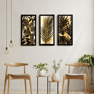 Golden Jungle (Set of 3 Frames)