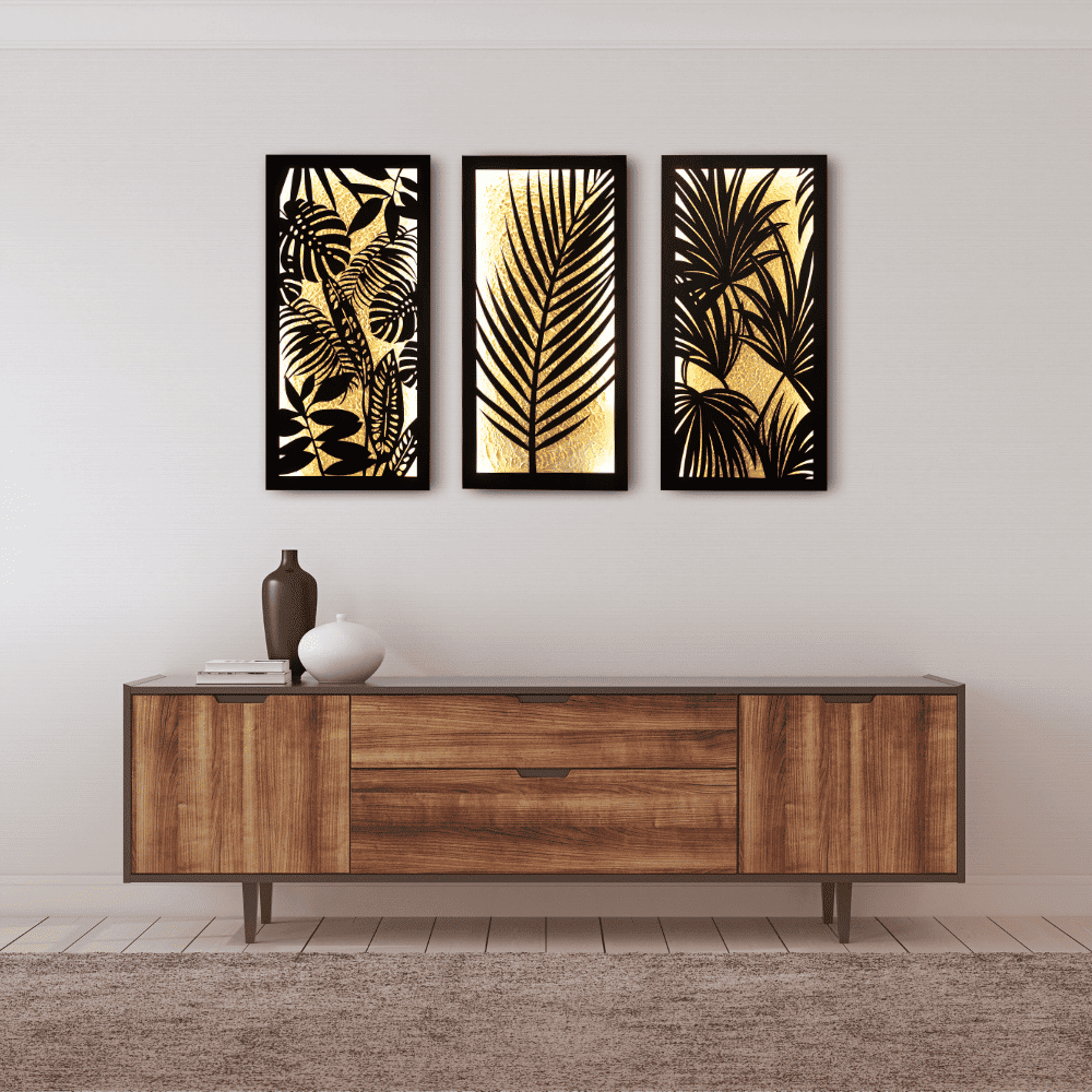 Golden Jungle (Set of 3 Frames)